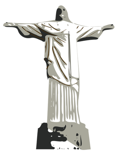 Vektor-Illustration von Christus dem Erlöser-statue