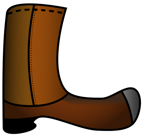 Hnědé boty vektorový obrázek