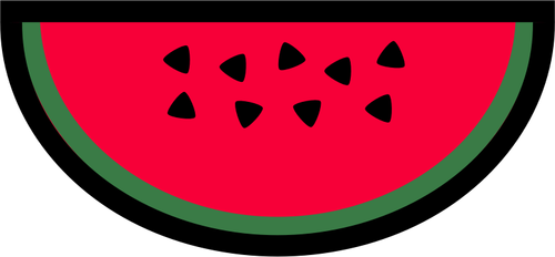 Watermellon pictogram vector illustraties