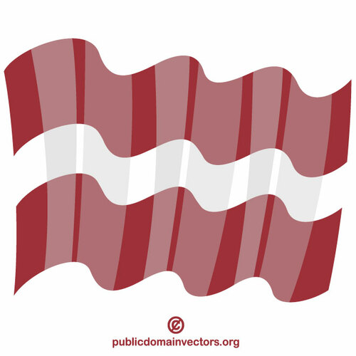 Lettisk nationell flagga