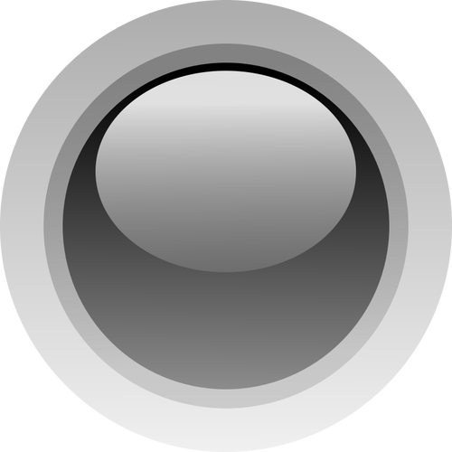 Ilustración dedo tamaño botón negro vector