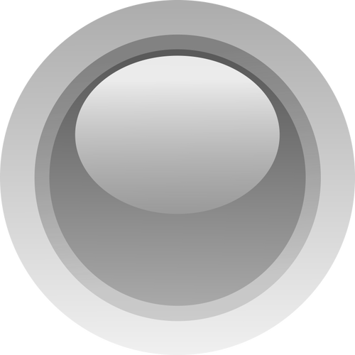 Gráficos del vector dedo tamaño botón gris