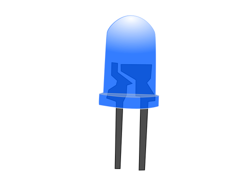 Sininen led-lamppu