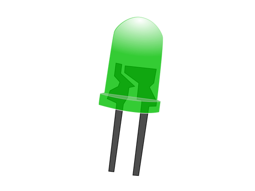 Green LED lamp