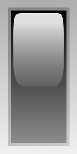 Ilustración de vector de caja rectangular negro