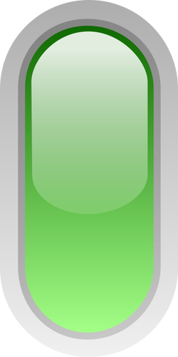 Oppreist pillen formet grønne knappen vektorgrafikk utklipp
