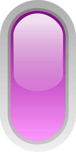 Pillola in posizione verticale a forma di disegno vettoriale di pulsante viola