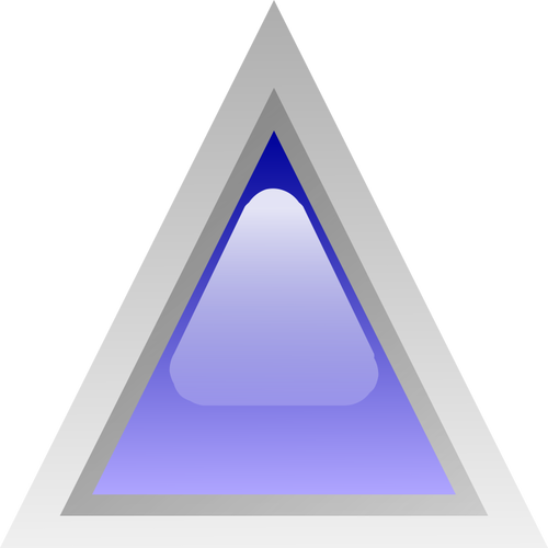 Голубой led треугольник векторная графика