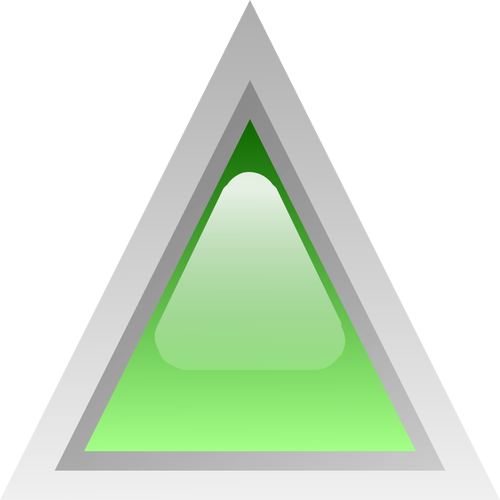 Zielony led trójkąt wektor clipart