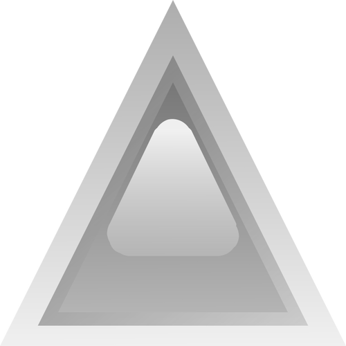 Grå ledde triangel vektorbild
