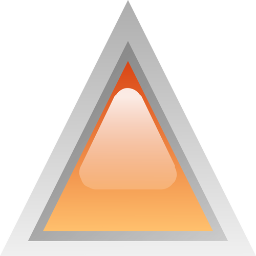 Orangefarbene led Dreieck-Vektor-illustration