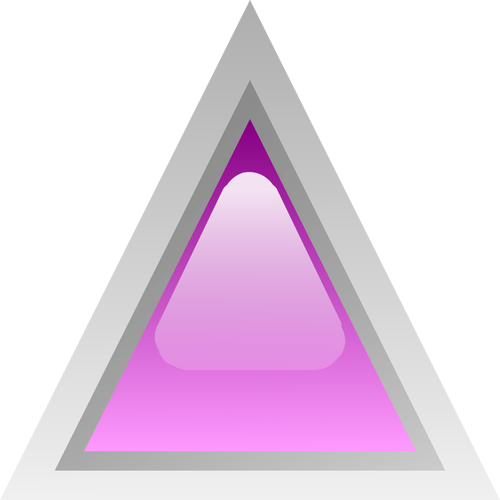 Seni klip segitiga ungu dipimpin vektor