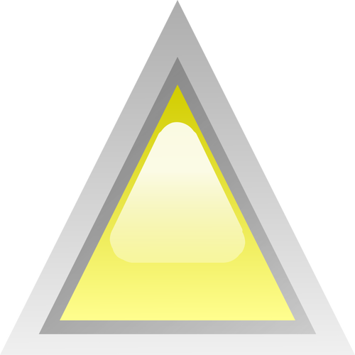 Gele led driehoek vectorillustratie