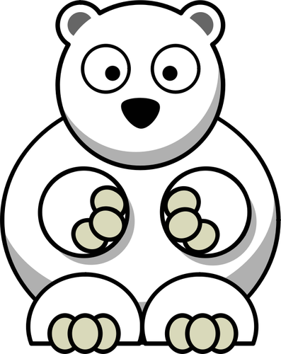 Urs polar confuz vectoriale miniaturi