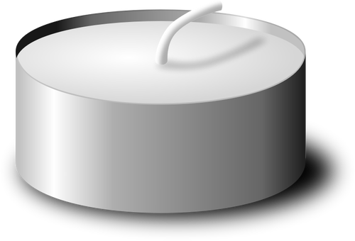 Vector de la imagen de la vela de té fotorealista