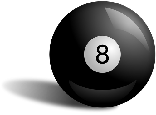 Vektor illustration av pool bollen 8