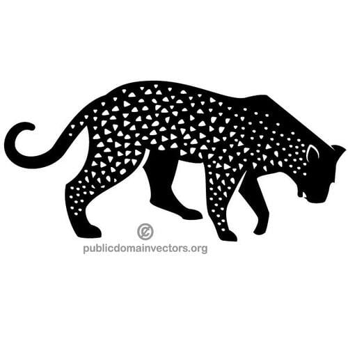 Grafica vettoriale di leopardo