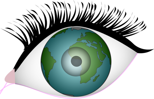 Ochii din pământ vectoriale miniaturi