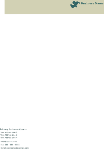 Ilustración de vector de plantilla de membrete