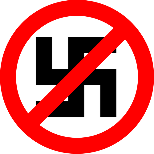 Nationalsozialismus verbotenen Vektor-symbol