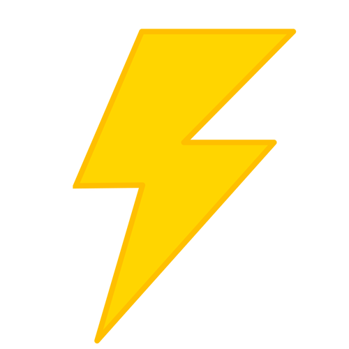 Lightning symbol vektorový obrázek