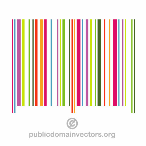 Garis-garis berwarna-warni barcode