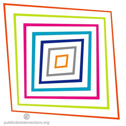 Colorful rectangle vector graphics