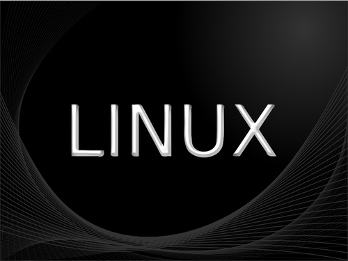Taustakuva Linux vektori kuva