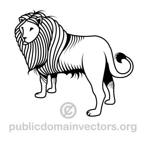 Vektorikuva leijonasta