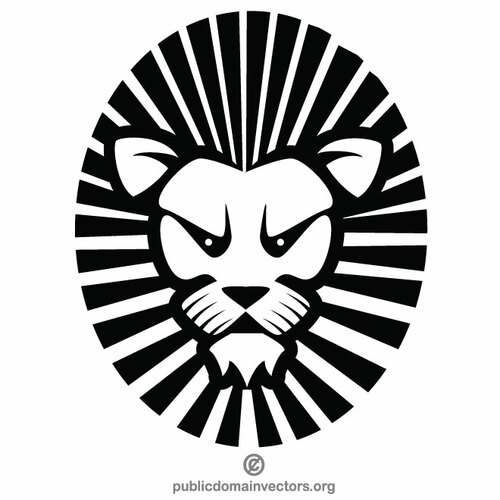 Conception de tatouage de lion