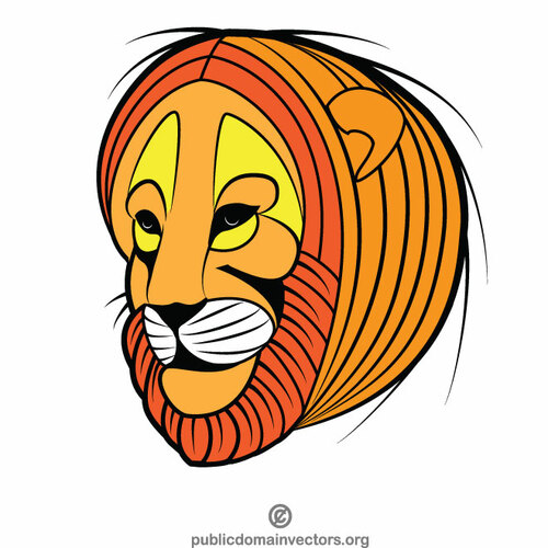 ライオンの色ベクトルの芸術