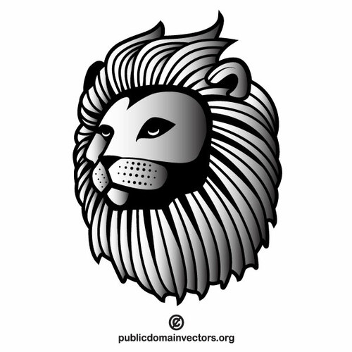 Lion maskot vektorový obrázek