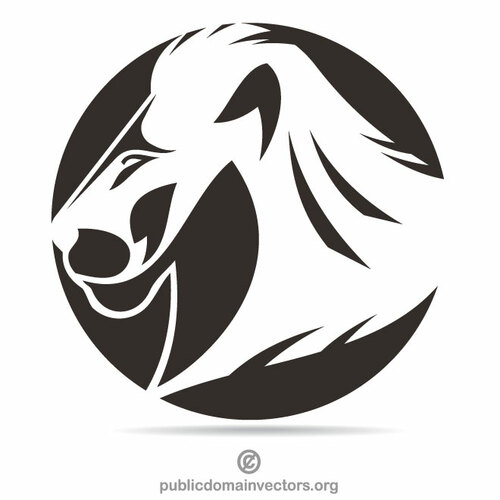 Logotipo de leão uma cor