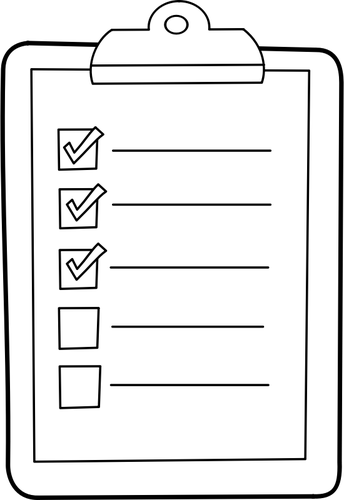 Lista de verificare pictograma imagine