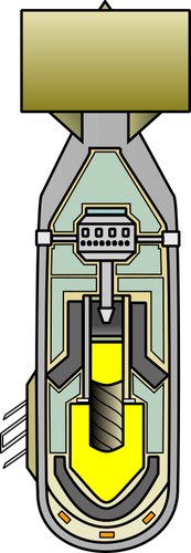 Clip art wektor z diagramu bomby atomowej