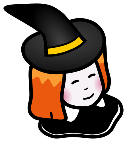 Witch avatar vector illustration