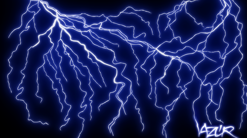 Vector illustraties van blue thunder