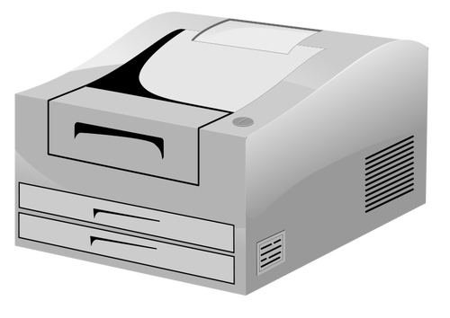 Laserdrucker-ln-Vektor-Bild