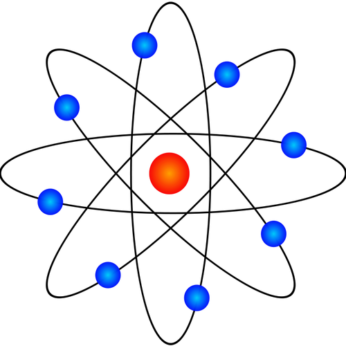 Atomo modello vettoriale