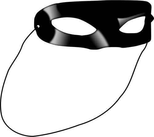 लोन रेंजर मुखौटा वेक्टर चित्रण