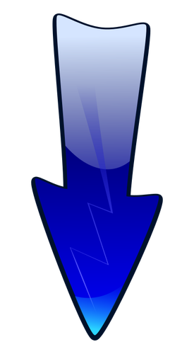 Puntatore blu lucido
