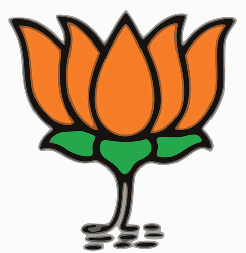 Lótus BJP símbolo desenho vetorial