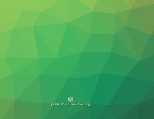 緑の多角形パターン