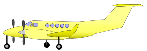 Gelbe Flugzeug Bild