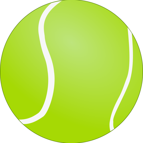 Vektorigrafiikka tennispallosta