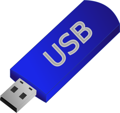 USB Pamięć Wetknąć wektor clipart