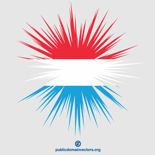 Люксембург флаг взрыва формы