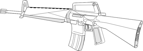 M16 pistol