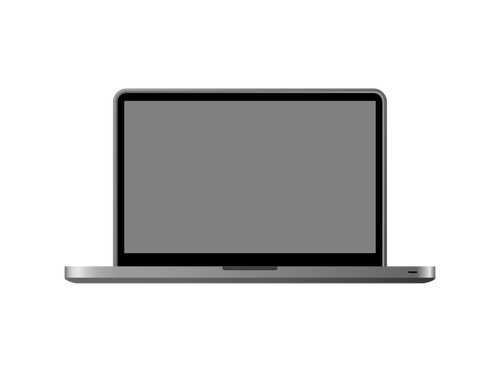 MacBook Pron kannettavan tietokoneen vektorikuva