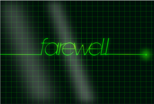 Vector image of a farewell